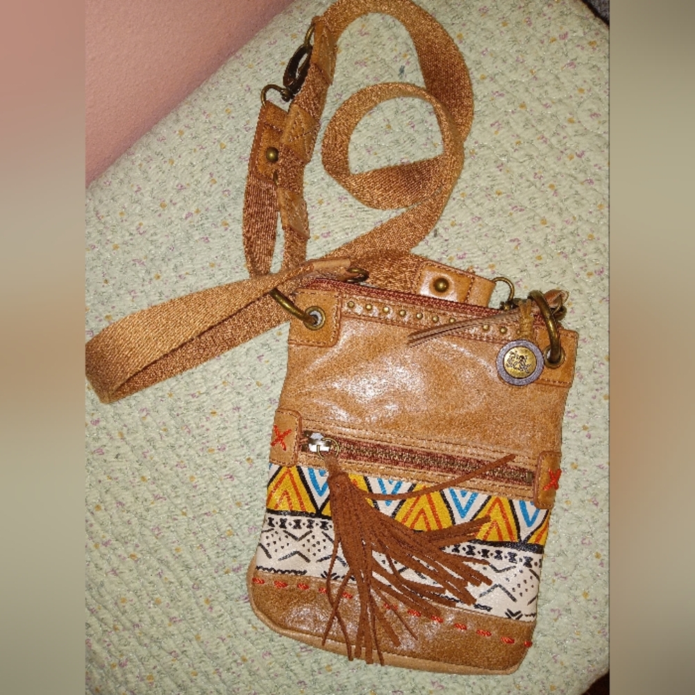 The Sak Genuine Leather  Crossbody Bag